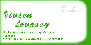 vivien lovassy business card
